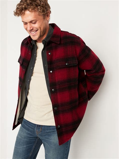 oversized plaid jacket mens